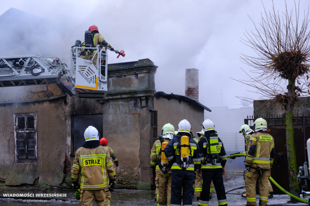 Pożar pustostanu w Pyzdrach