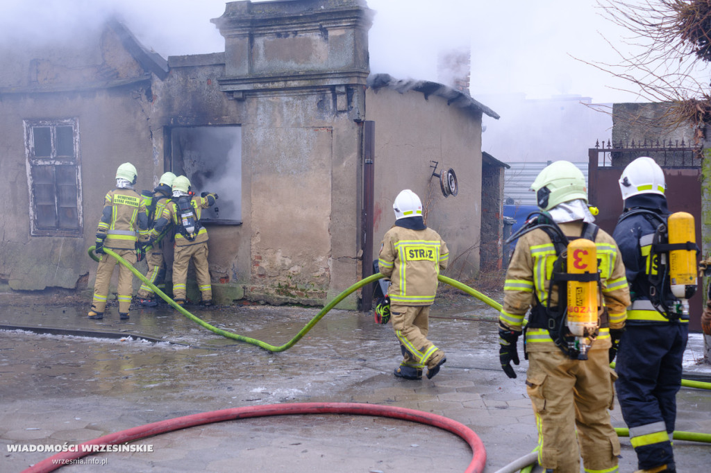 Pożar pustostanu w Pyzdrach