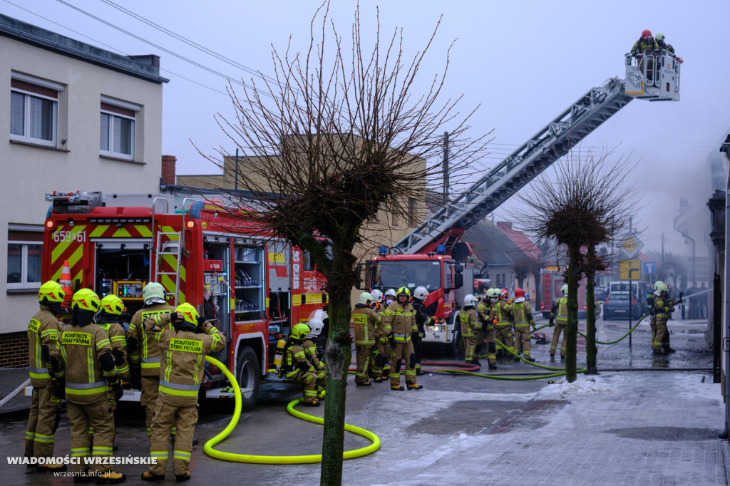 Pożar pustostanu w Pyzdrach