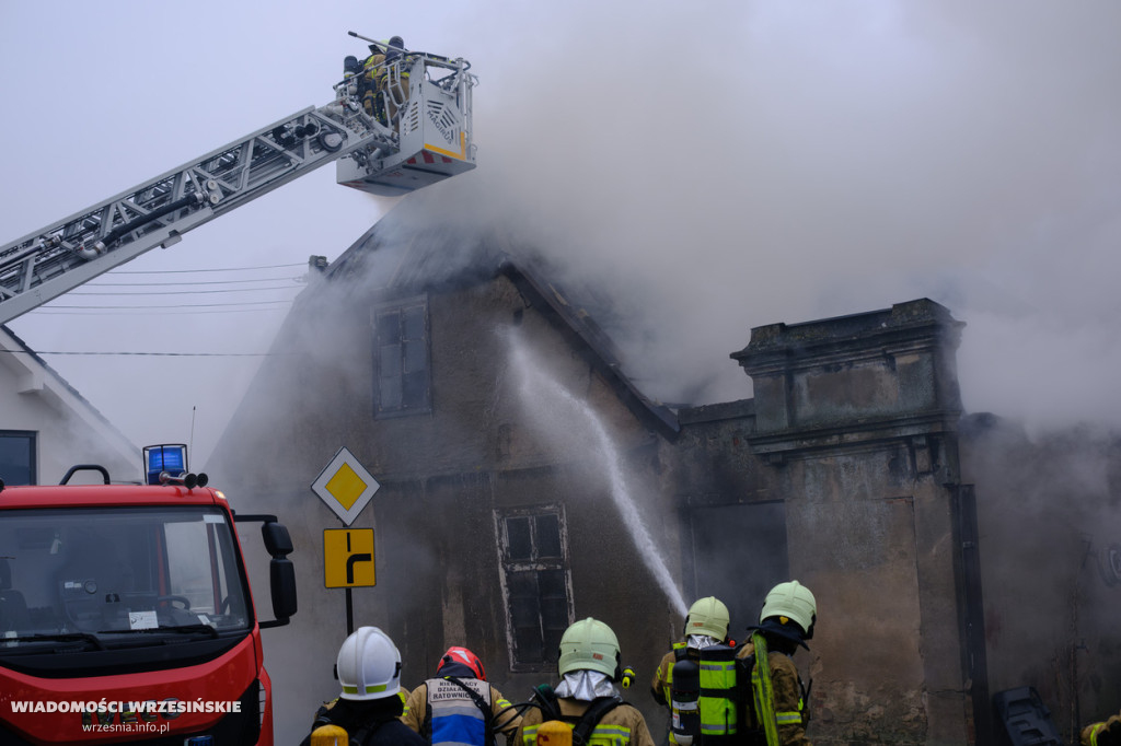 Pożar pustostanu w Pyzdrach