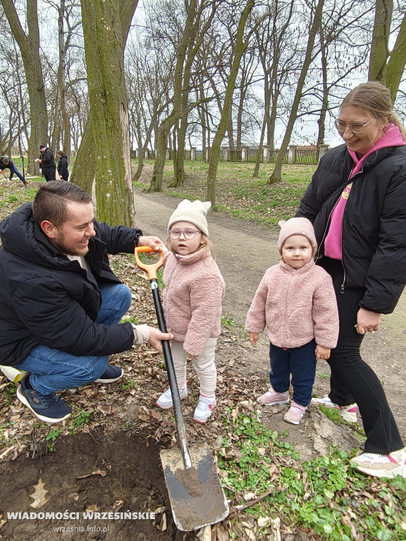 Nasadzenia drzew przy schronisku w Zielińcu