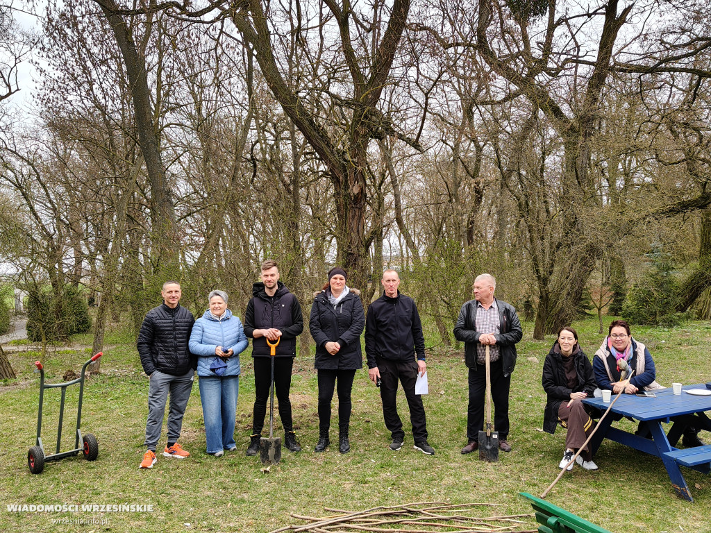 Nasadzenia drzew przy schronisku w Zielińcu