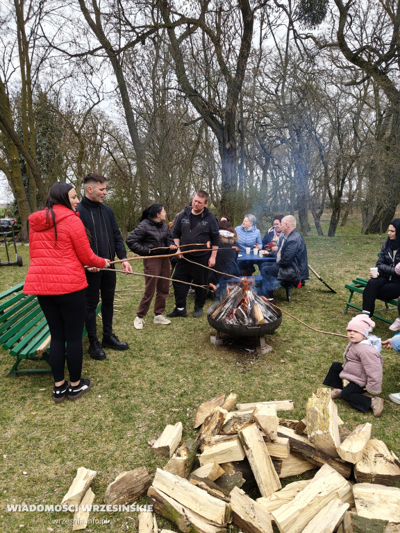 Nasadzenia drzew przy schronisku w Zielińcu