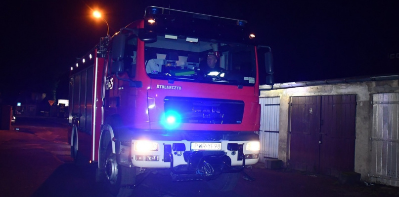 Pralka w płomieniach. Straż pożarna interweniowała we Wrześni