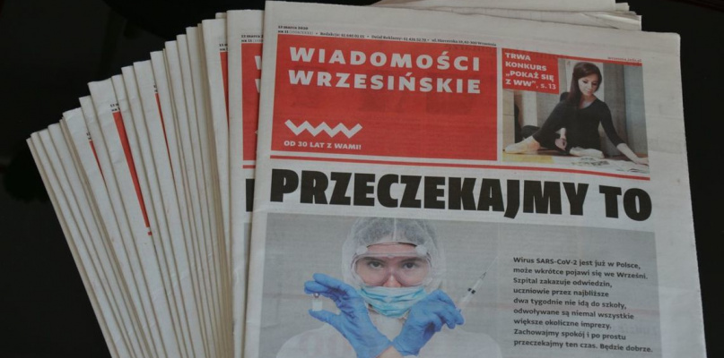 Cyfrowe wydanie „Wiadomości Wrzesińskich” z 13 marca 2020 roku