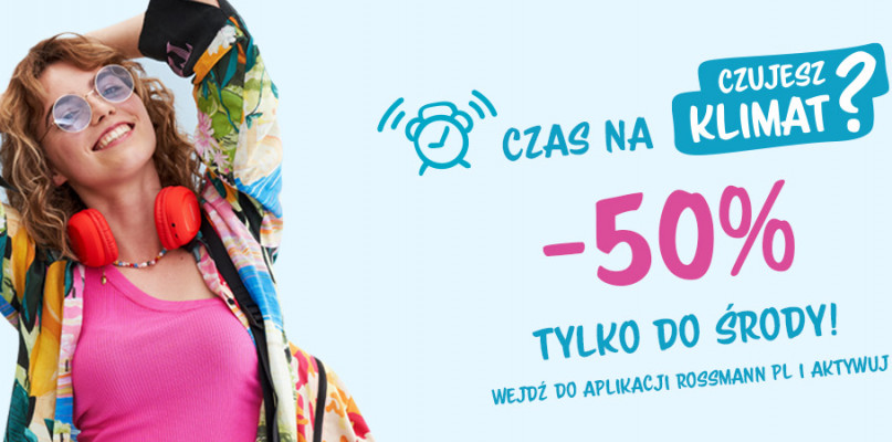 Jesteś w Klubie Rossmann? Zgarnij kupon -50% na produkty Czujesz Klimat?
