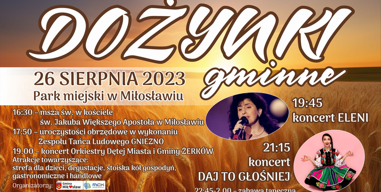 Już w sobotę gmina Miłosław będzie się bawić na dożynkach