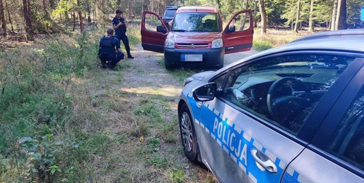 Nietrzeźwa i bez uprawnień jechała leśną drogą