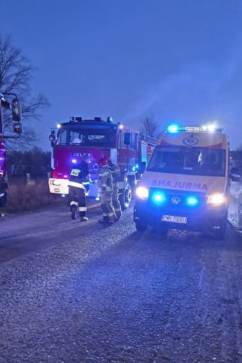 Wypadek drogowy w Zielińcu-4564