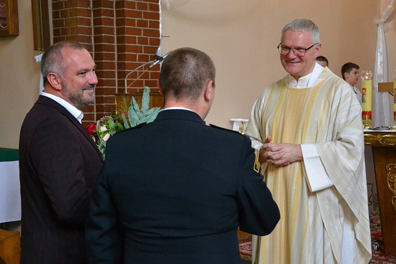 Powitanie ks. Jacka Orlika w parafi Św. Ducha