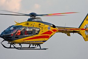 Wypadek rowerowy w Sokołowie. Lądował LPR-37251