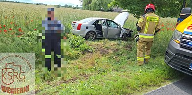Wypadek w Grzybowie. 27-latka trafiła do szpitala -37398