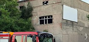 Ulica Gnieźnieńska: płonąca ruina Wrześni [FOTO]