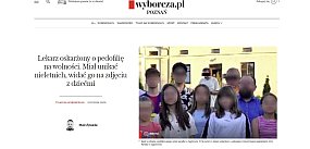 Oskarżony o pedofilię lekarz na spotkaniu z