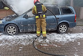 Pożar samochodu na ul. Ciszaka we Wrześni [FOTO]-39842
