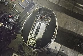 Pożar baterii samochodu elektrycznego w Nekli-41049