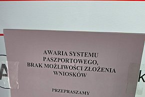 Awaria w biurze paszportowym