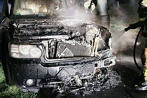 Pożar samochodu w Racławkach. Duże straty