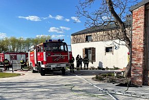 Pożar w pensjonacie w Gałęzewicach. Płonęła strefa relaksu