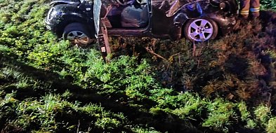 Wypadek na granicy powiatów. Wysłano pięć zastępów-40860