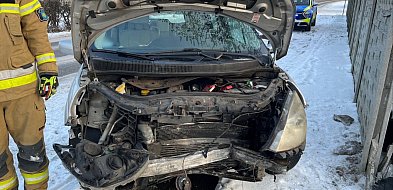 Stracił kontrolę i wjechał w płot [FOTO]-41392