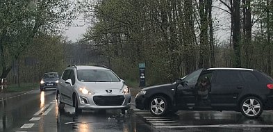 Kolizja na ulicy Działkowców