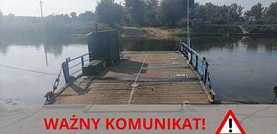 Przerwa w kursowaniu promu. Będą utrudnienia