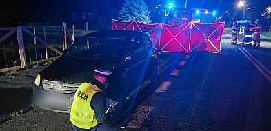 REGION: Śmierć na nieoświetlonej drodze. Nie żyje kobieta