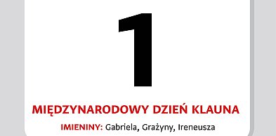 Kartka z kalendarza – 1 kwietnia. Międzynarodowy Dzień Klauna