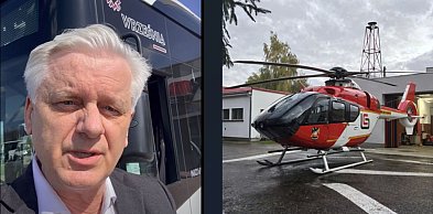 Śmigłowiec dla OSP i autobus bez kierowcy na prima aprilis