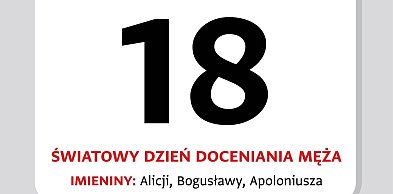 Kartka z kalendarza – 18 kwietnia. Dzień Doceniania Męża