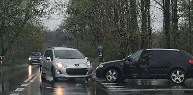 Kolizja na ulicy Działkowców