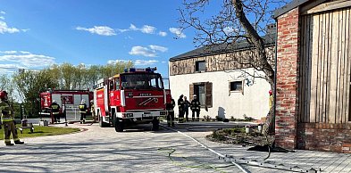 Pożar w pensjonacie w Gałęzewicach. Płonęła strefa relaksu