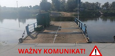 Przerwa w kursowaniu promu. Będą utrudnienia
