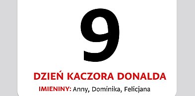 Kartka z kalendarza – 9 czerwca – Dzień Kaczora Donalda