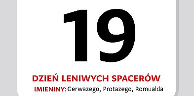 Kartka z kalendarza – 19 czerwca – Dzień Leniwych Spacerów