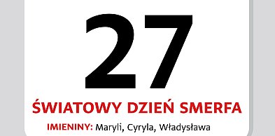 Kartka z kalendarza – 27 czerwca – Światowy Dzień Smerfa