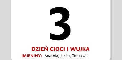 Kartka z kalendarza – 3 lipca – Dzień Cioci i Wujka