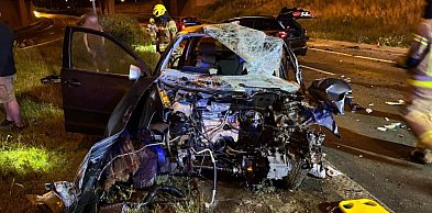 REGION: Auto wypadło z drogi. Jedna osoba nie żyje