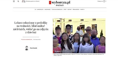 Oskarżony o pedofilię lekarz na spotkaniu z młodzieżą?