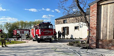 Pożar w pensjonacie w Gałęzewicach. Płonęła strefa relaksu
