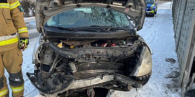 Stracił kontrolę i wjechał w płot [FOTO]-41392