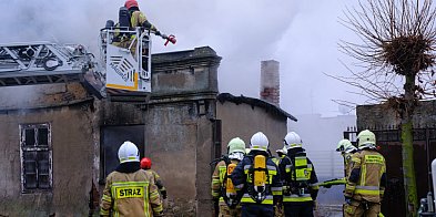 Pożar pustostanu w Pyzdrach [FOTO]