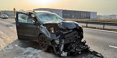 Kolizja na DK 92 w Starczanowie