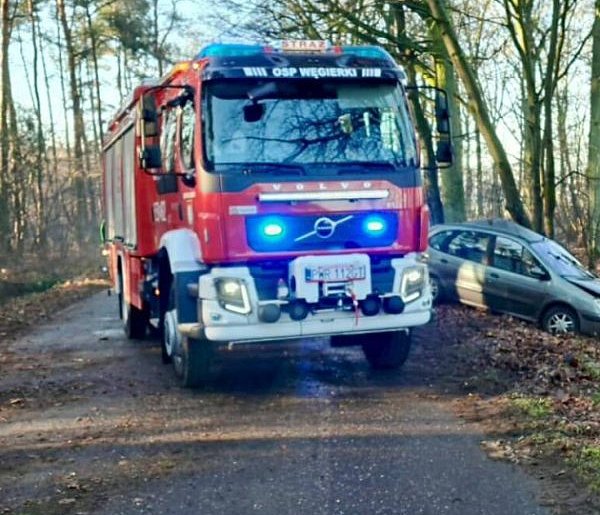 Śliska nawierzchnia i nieostrożna jazda. Kolejny wypadek [FOTO]-41124