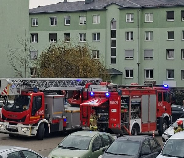 Pożar w budynku przy ul. Gnieźnieńskiej