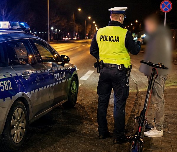 Nietrzeźwi na hulajnogach. Wśród zatrzymanych 15-latek