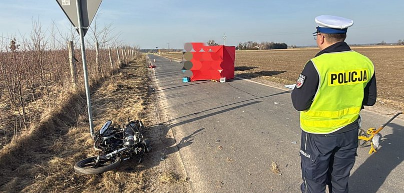 Śmiertelny wypadek motocyklisty