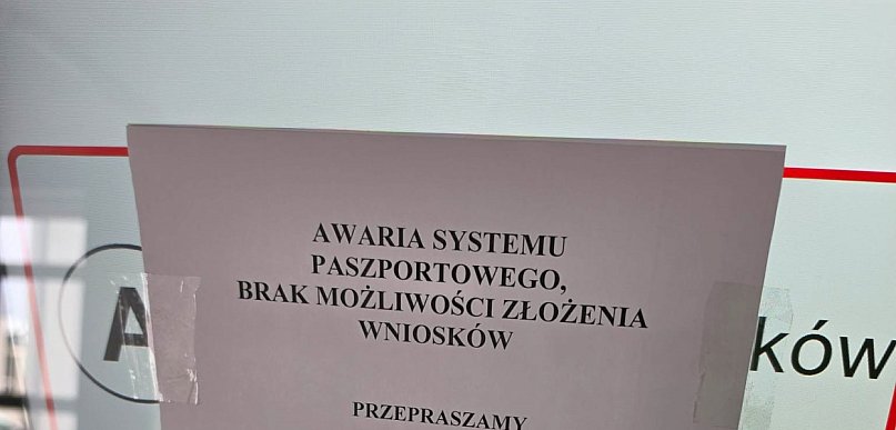 Awaria w biurze paszportowym