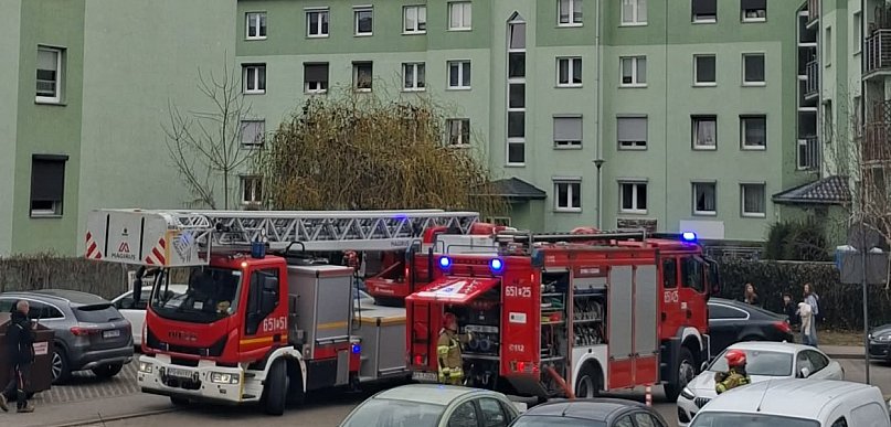 Pożar w budynku przy ul. Gnieźnieńskiej